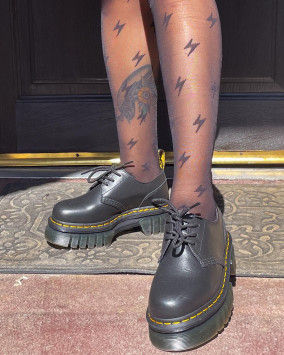 Audrick Nappa Lux Leather Platform Shoes in Black